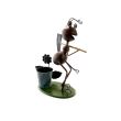Decoratiune metalica pentru gradina, furnica cu tarnacop, 28x16x40 cm