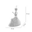 Decoratiune metalica pentru gradina, furnica pe piatra, 24x15x35 cm 