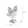 Decoratiune metalica pentru gradina, pisica, 18x13x25 cm