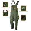 Pantaloni de lucru cu pieptar, model CAMO, maslin, marime XL/54, NEO