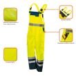 Pantaloni de lucru cu pieptar, vizibilitate ridicata, impermeabili, galben, model VISIBILITY, marime XL/56, NEO 