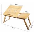 Masa pentru laptop, Artool, pliabila, lemn, natur, 67x34.5x51 cm