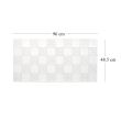 Panou decorativ, PVC, model marmura, alb si gri, 96x48.5 cm 