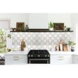 Panou decorativ, PVC, model marmura, alb si gri, 96x48.5 cm 