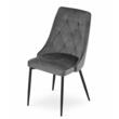 Scaun stil scandinav, Artool, Imola, catifea, metal, gri, 48.5x61x93.5 cm