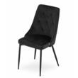 Set 4 scaune stil scandinav, Artool, Imola, catifea, metal, negru, 48.5x61x93.5 cm