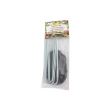 Set 6 buc cui tip u cu rozeta plastic pentru fixare folii gradina 25 cm