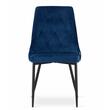 Scaun stil scandinav, Artool, Imola, catifea, metal, bleumarin, 48.5x61x93.5 cm