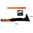 Maceta din otel negru 45 cm
