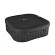 Piscina jacuzzi, gonflabila, patrata, cu pompa 1800 L/h, filtru, prelata acoperire, negru si albastru, 930 L, 6 persoane, 185x185x68 cm, MSpa