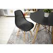 Scaun stil scandinav, Artool, Maro, PP, lemn, negru, 44.5x51x82.5 cm