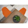 Scaun stil scandinav, Artool, Osaka, PP, lemn, portocaliu si negru, 46x54x81 cm
