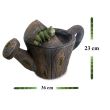 Decoratiune pentru gradina din ceramica - Stropitoare cu ghiveci