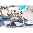 Set 4 scaune stil scandinav, Artool, Osaka, PP, lemn, alb, 46x54x81 cm