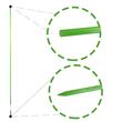 Suport/arac pentru plante, rosii, fibra de sticla, verde, 0.7x120 cm, Artool
