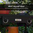 Aragaz gradina/camping, portabil, cu picioare detasabile, 2 arzatoare, gaz propan, 150000 BTU, 79x40x73 cm