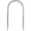 Arcada metalica, pergola, pentru gradina, 113x38x229 cm, Strend Pro