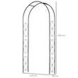 Arcada metalica, pergola, pentru gradina, 114x30x230 cm