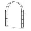 Arcada metalica, pergola, pentru gradina, 153x40x210 cm