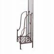 Arcada metalica, pergola, pentru gradina, ascutita, bronz antic, 173x51x260 cm