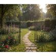 Arcada metalica, pergola, pentru gradina, ascutita, bronz antic, 173x51x260 cm