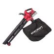 Aspirator frunze, cu 2 acumulatori 4 Ah, incarcator 2x20V Li-ion, sac colector, Worcraft