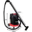Aspirator industrial, umed-uscat, 1600 W, 20 L, filtru HEPA, cu accesorii, Kaminer