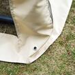 Balansoar gradina, 3 locuri, cu plasa insecte, crem, 240x135x197 cm, functie pat, max 300 kg