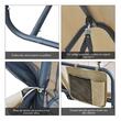 Balansoar gradina, 3 locuri, cu plasa insecte, crem, 240x135x197 cm, functie pat, max 300 kg