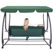 Balansoar gradina, Springos, 3 locuri, verde, 210x126x200 cm, functie pat, max 280 kg, Venetia