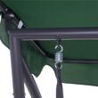 Balansoar gradina, Springos, 3 locuri, verde, 210x126x200 cm, functie pat, max 280 kg, Venetia
