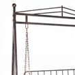 Balansoar gradina, metalic, cu arcada, pergola, 2 locuri, bronz antic, 162x90x205 cm, Don