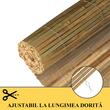 Gard/paravan din bambus natural, 5x1 m