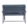 Banca de gradina, plastic, structura metal, 117x68x92 cm, New Style