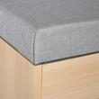 Banca depozitare incaltaminte, pantofar pentru hol, pal, 2 rafturi, 5 compartimente interioare, stejar si gri, 82x30x48 cm