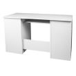 Birou, placa laminata, 3 sertare, 5 rafturi, alb, 124x52x74 cm, Ana