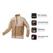 Bluza de lucru Outdoor cu insertii softshell, 265 g/mp, bej, marimea S/48, NEO - caracteristici