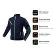 Bluza polar de lucru Premium, intarituri Cordura, 300 g/mp, bleumarin, marimea L/52, NEO - caracteristici
