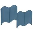 Bordura gazon din plastic, verde albastriu, set 32 buc, 5.1 m x 120 mm, Strend Pro