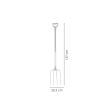 Furca 4 dinti, coada metal, RICHMANN EXCLUSIVE