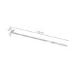 Sapaliga triunghi 3 dinti cu coada metal 113cm