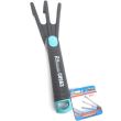 Mini grebla din fibra 3 dinti, 29 cm, RICHMANN