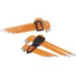 Set chei HEX si TORX, sertar TIP A (385x150 mm) pentru dulap mobil, 1.5-10 mm, T10-T50, 18 buc, RICHMANN EXCLUSIVE