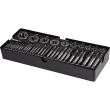 Set filiere cu tarozi, sertar TIP A (385x150 mm) pentru dulap mobil, M3-M18, 40 elemente, RICHMANN EXCLUSIVE