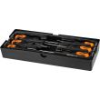 Set surubelnite late si cruce, sertar TIP A (385x150 mm) pentru dulap mobil, PH0-2, 3-6 mm, 75-100 mm, 6 buc, RICHMANN