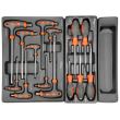 Dulap mobil pentru unelte, 10 sertare, 725x927x465 mm, contine 25 seturi de unelte, 386 elemente, RICHMANN EXCLUSIVE