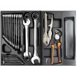 Dulap mobil pentru unelte, 7 sertare + spatiu lateral cu usa, 970x927x465 mm, contine 14 seturi de unelte, 268 elemente, RICHMANN EXCLUSIVE