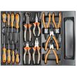 Dulap mobil pentru unelte, 7 sertare + spatiu lateral cu usa, 970x927x465 mm, contine 14 seturi de unelte, 268 elemente, RICHMANN EXCLUSIVE