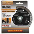 Disc diamantat turbo subtire, placi ceramice, taiere umeda si uscata, 115 mm/22.23 mm, Richmann Exclusive