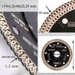 Discuri diamantate turbo, subtiri, placi ceramice, taiere umeda si uscata, set 10 buc, 115 mm/22.23 mm, Richmann Exclusive